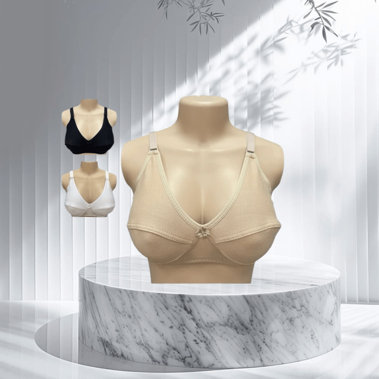 Ribbed Scoop Neck Tee — view 3